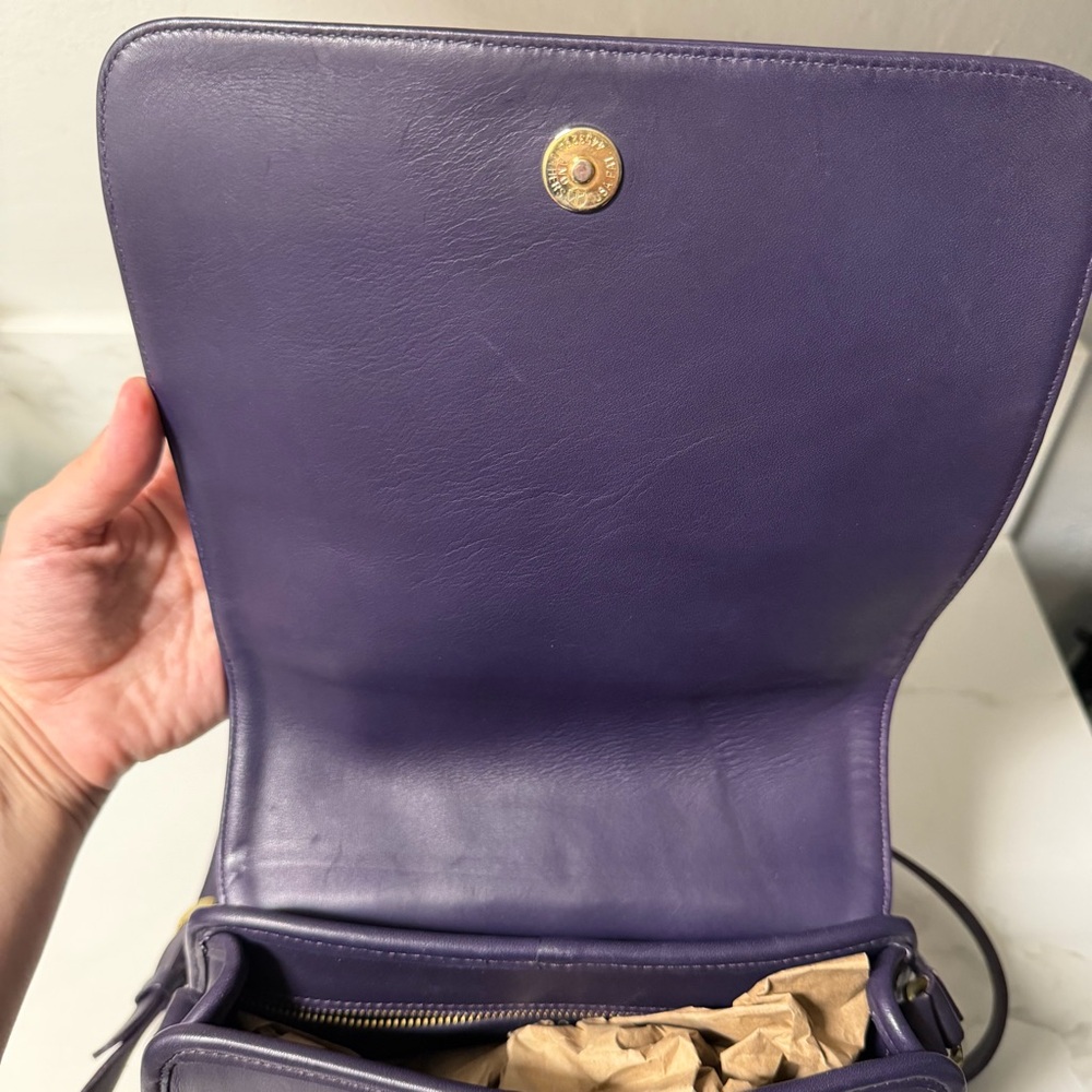 Vintage Coach Tribeca Flap (EGGPLANT) - Picture 11 of 16